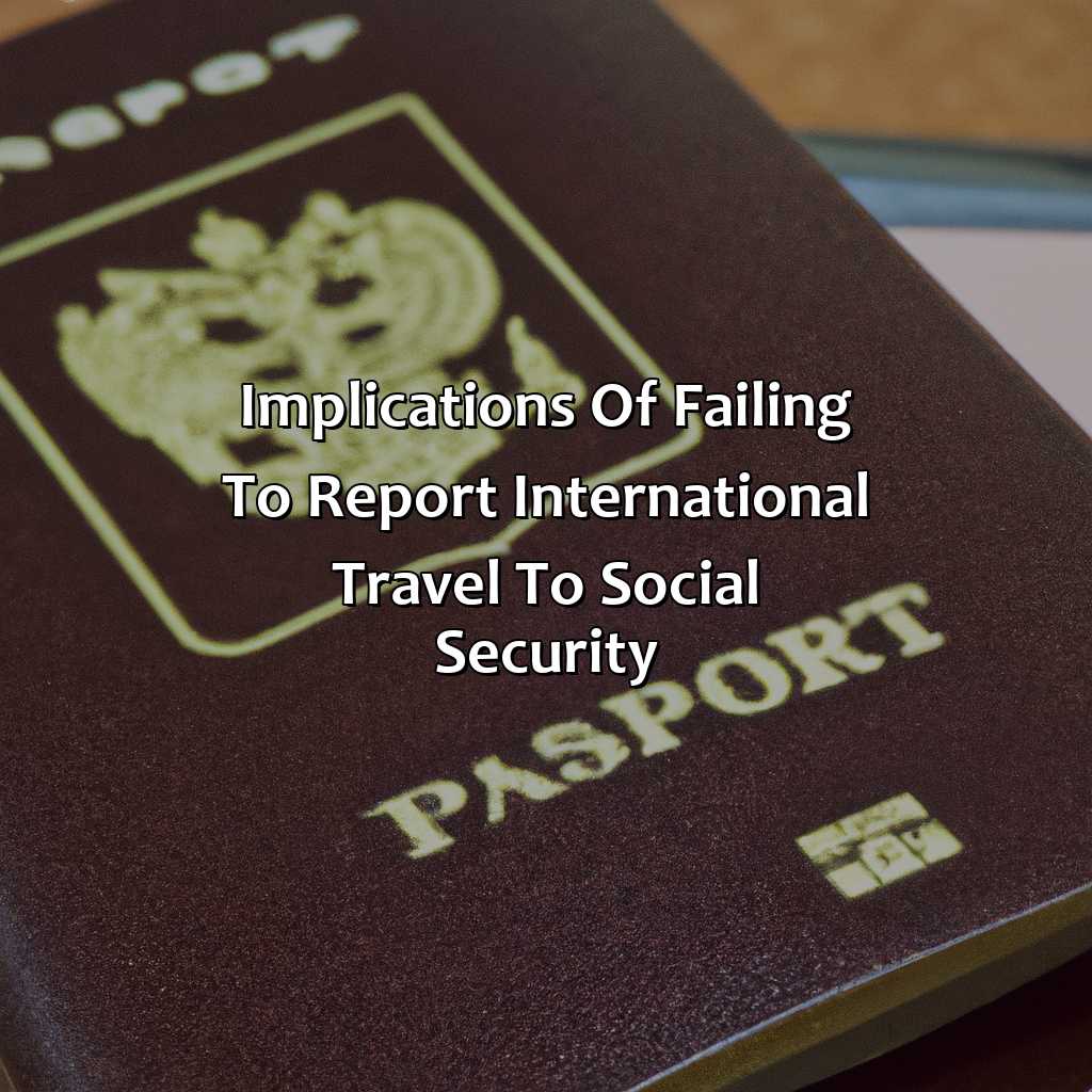 Implications of failing to report international travel to Social Security-does social security know when you leave the country?, 