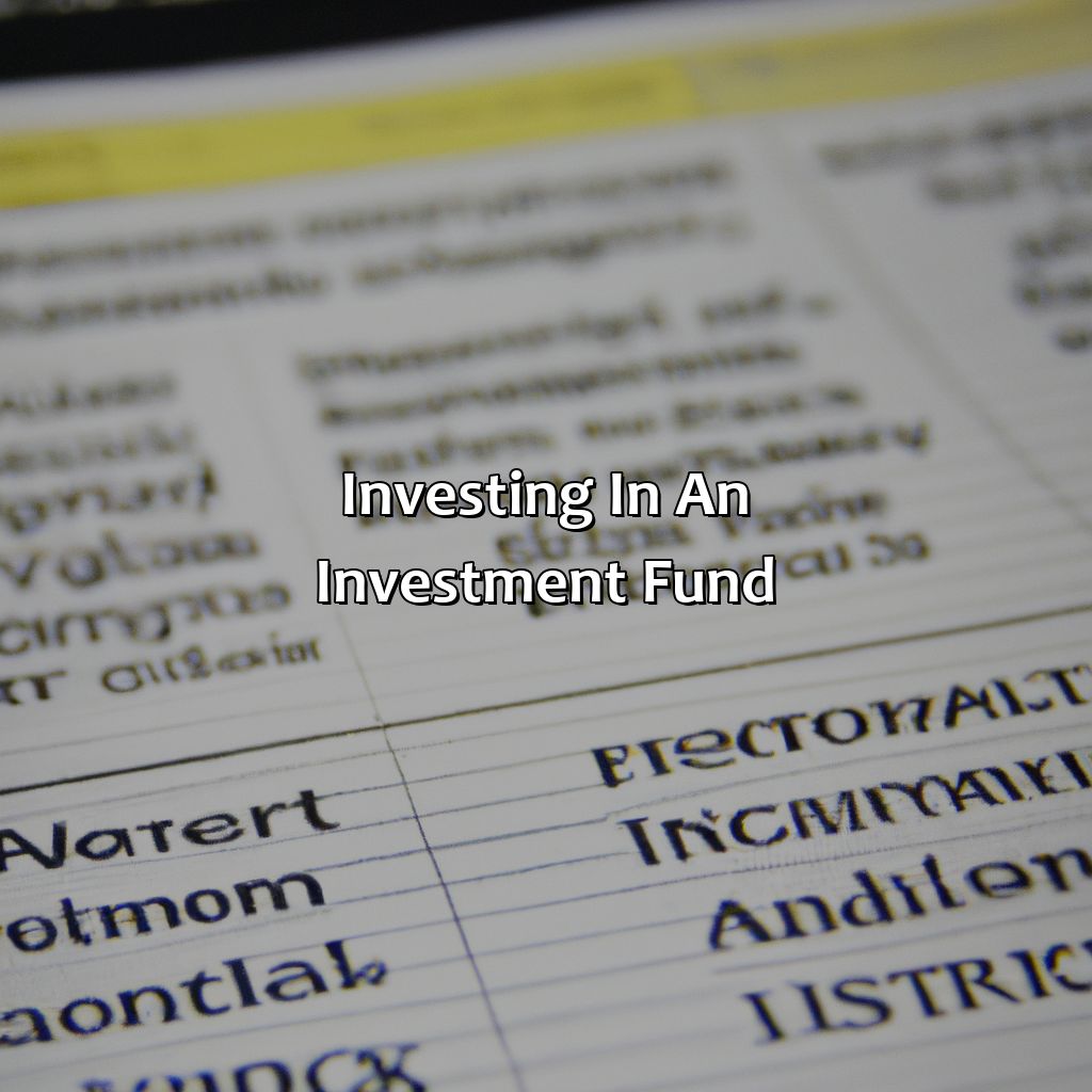 Investing in an Investment Fund-how an investment fund works?, 