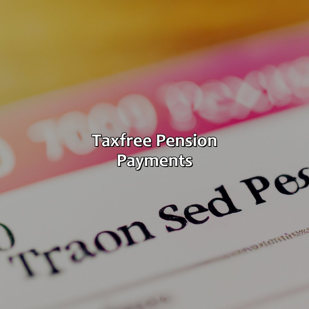 Tax-Free Pension Payments-how are pension payments taxed?, 