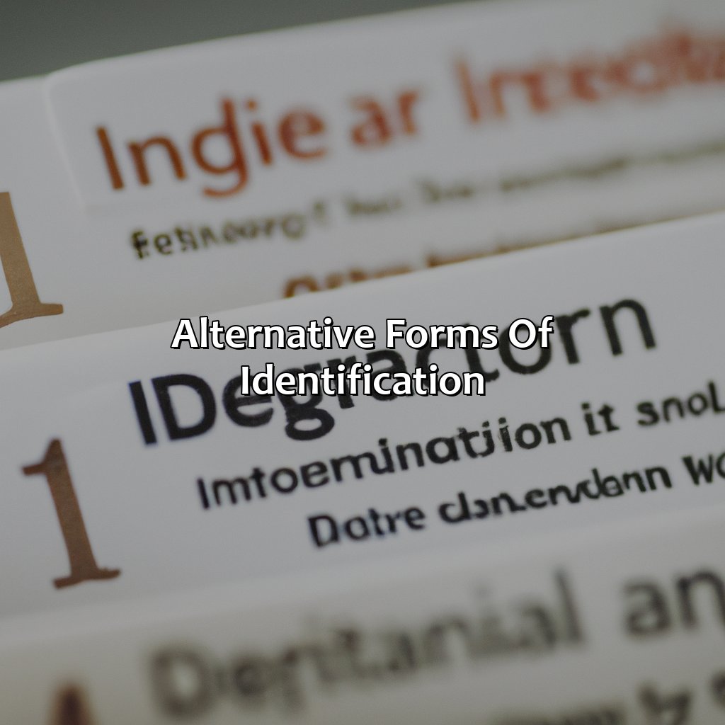 Alternative forms of identification-how can i get a id without social security card?, 