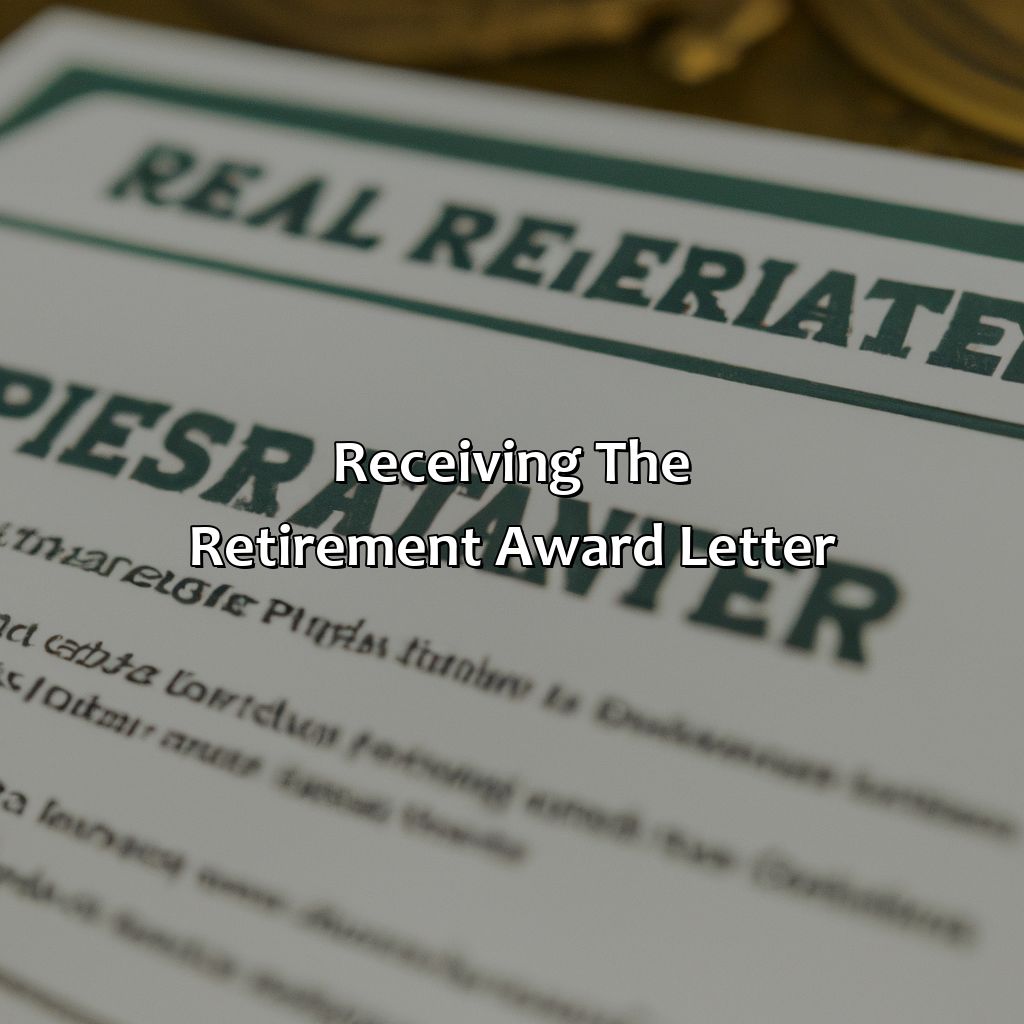 Receiving the Retirement Award Letter-how do I get my military retirement award letter?, 