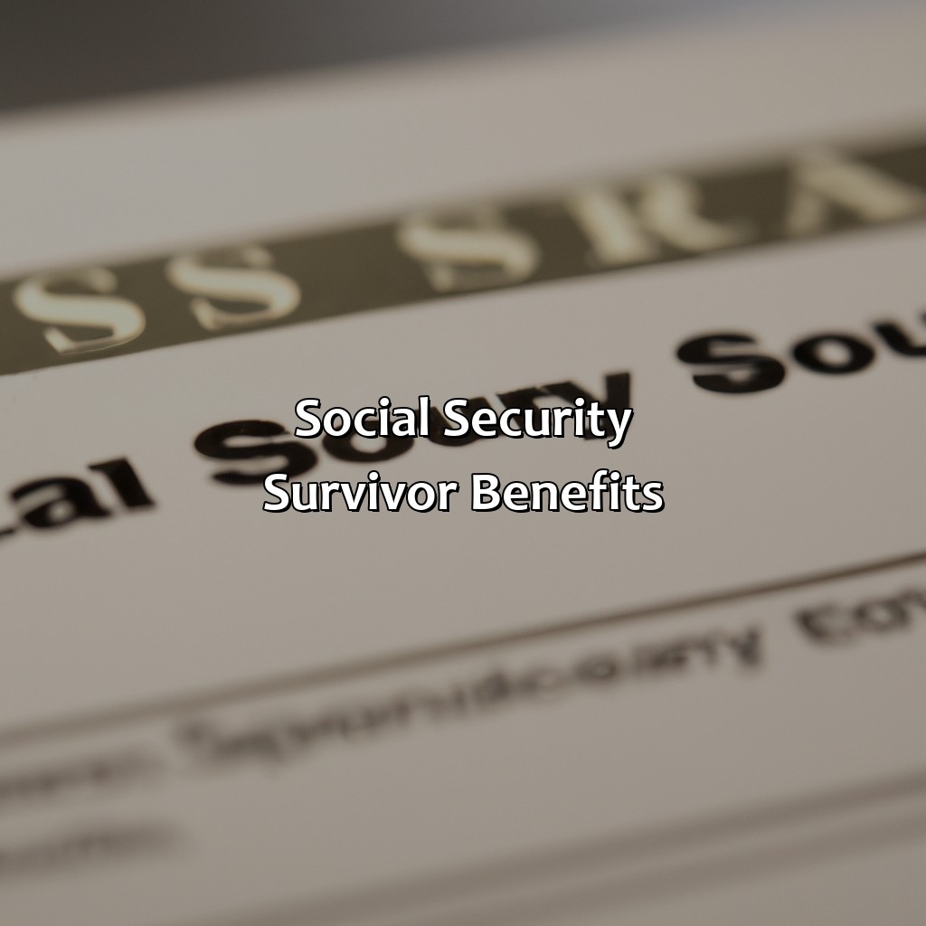 Social Security Survivor Benefits-how do earnings affect social security payments?, 