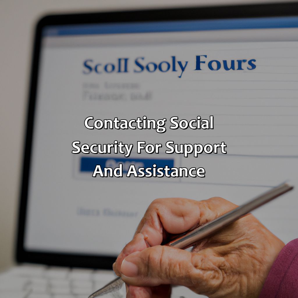 Contacting Social Security for Support and Assistance.-how do i apply for social security on line?, 