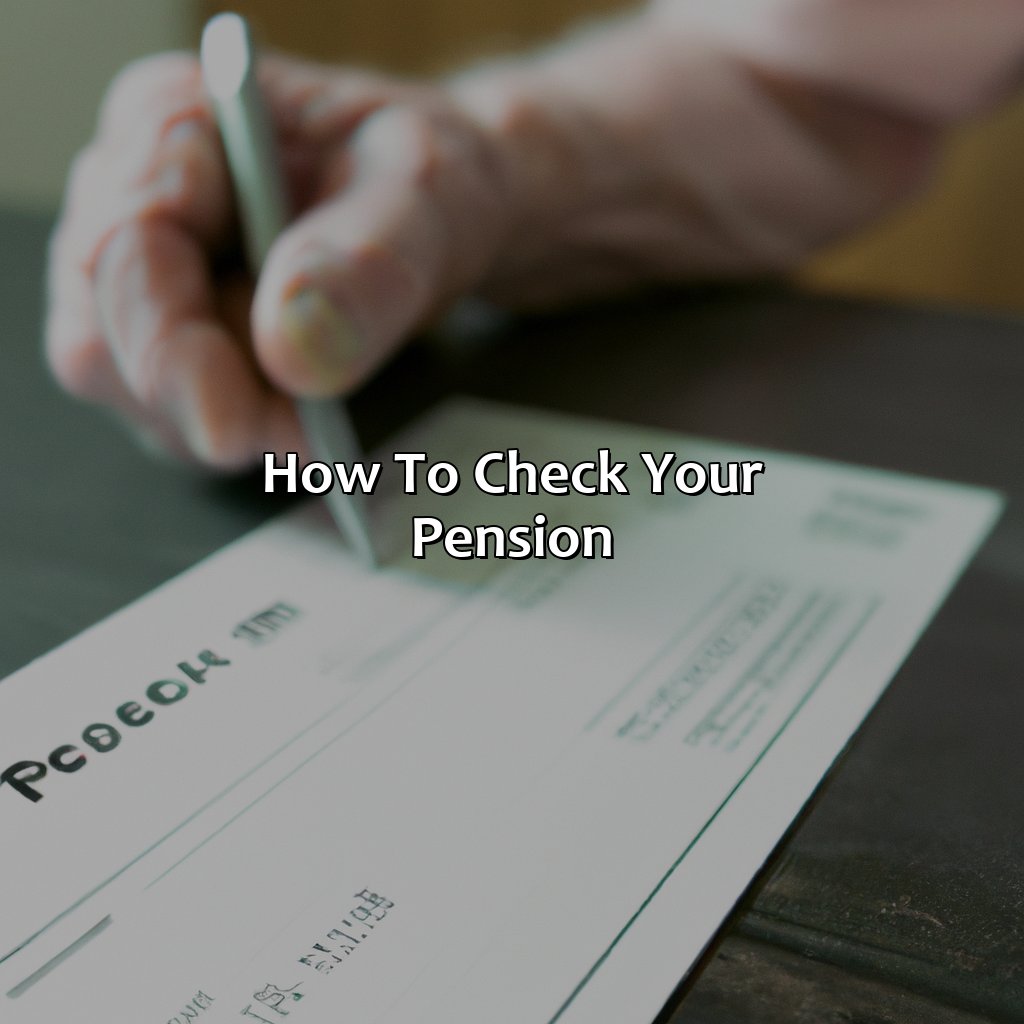 How to Check Your Pension-how do i check my pension?, 