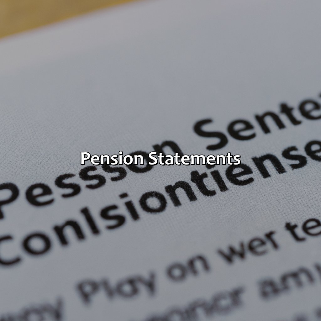 Pension Statements-how do i find my pension information?, 