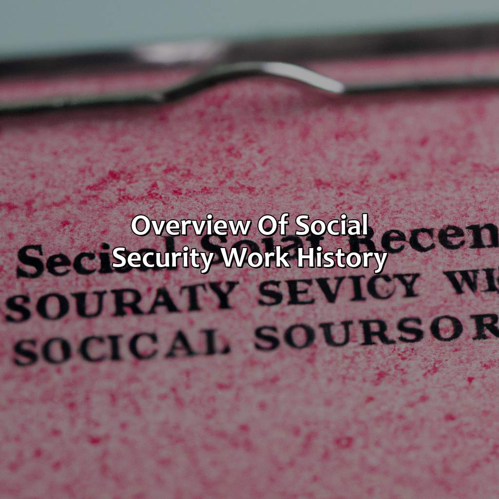 Overview of Social Security Work History-how do i get my social security work history?, 