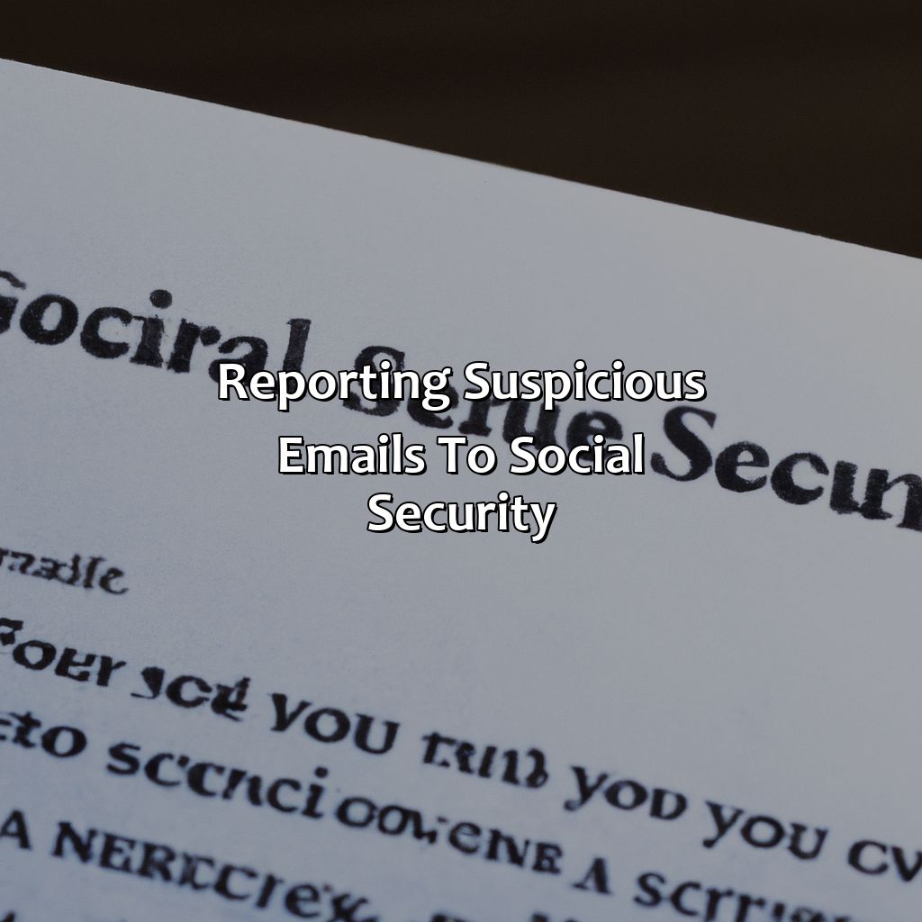 Reporting Suspicious Emails to Social Security-how do i know if an email from social security is legitimate?, 