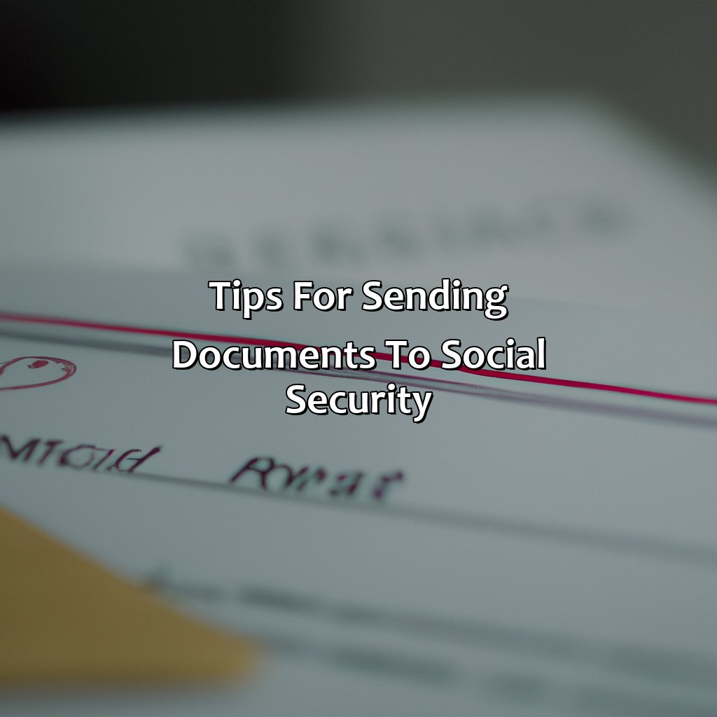 Tips for sending documents to Social Security-how do i send documents to social security?, 