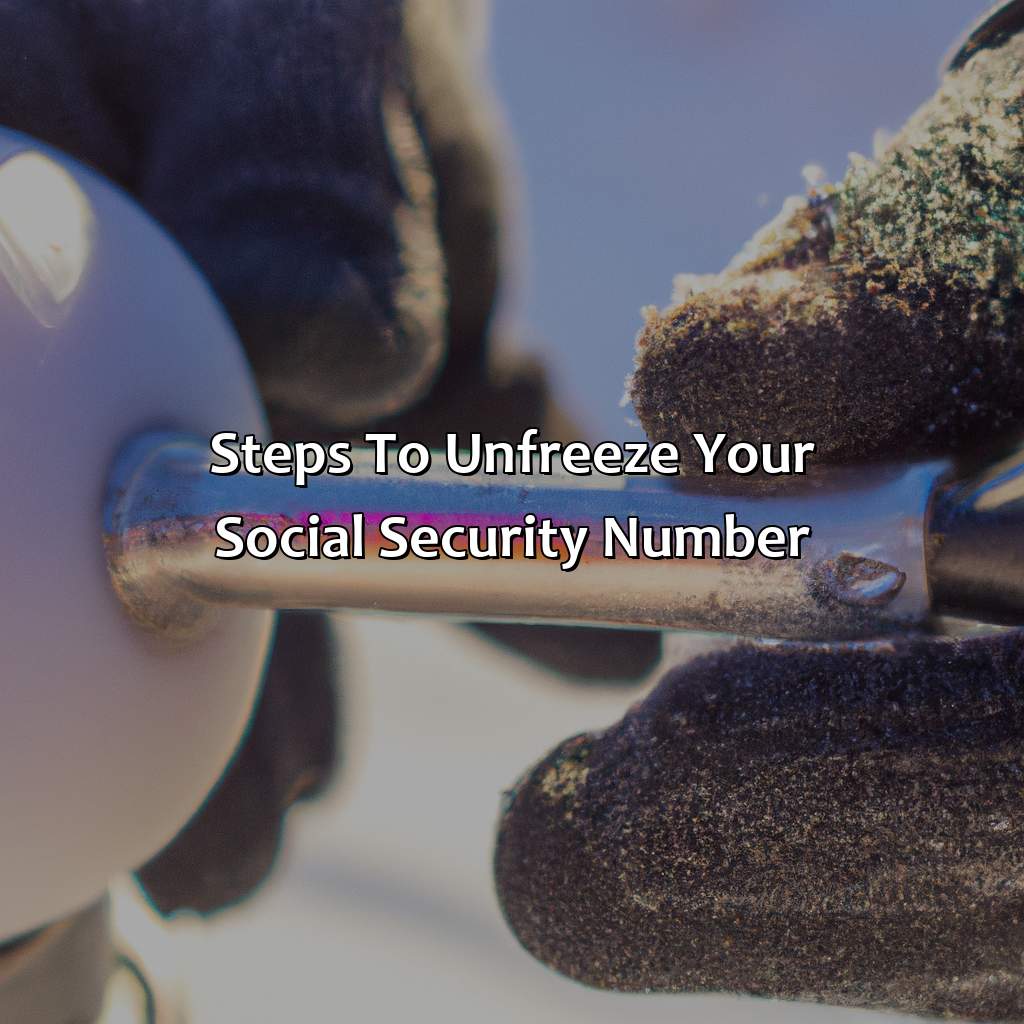 Steps to unfreeze your social security number-how do i unfreeze my social security number?, 