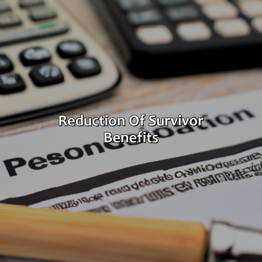 Reduction of Survivor Benefits-how do pension survivor benefits work?, 