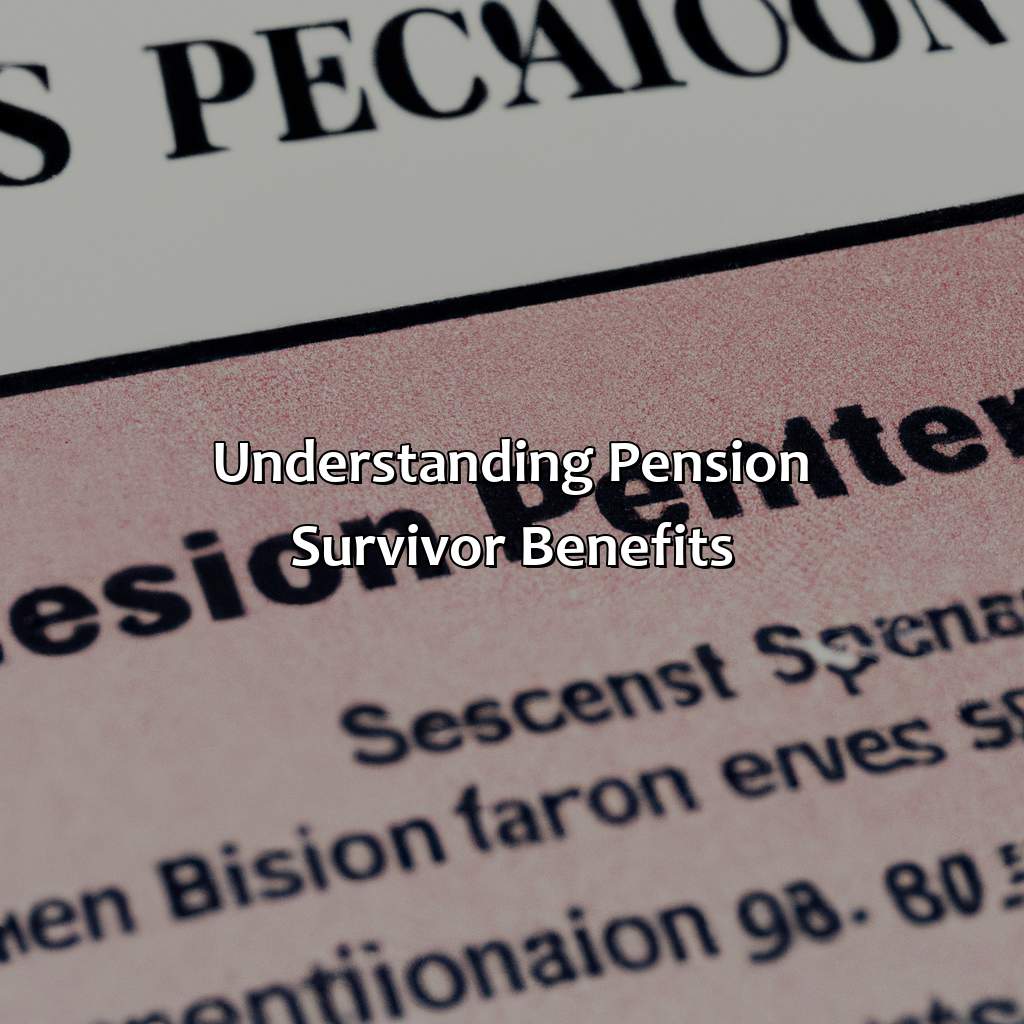 Understanding Pension Survivor Benefits-how do pension survivor benefits work?, 