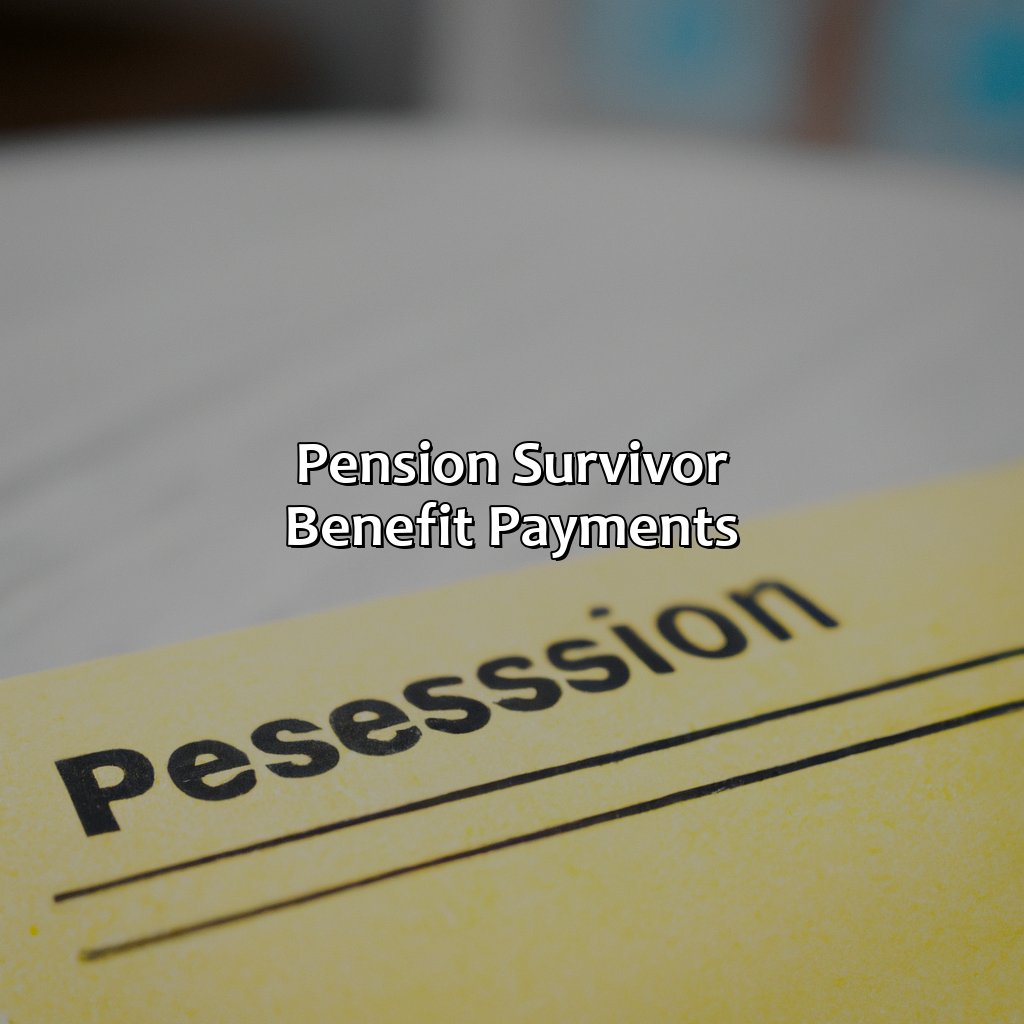 Pension Survivor Benefit Payments-how do pension survivor benefits work?, 