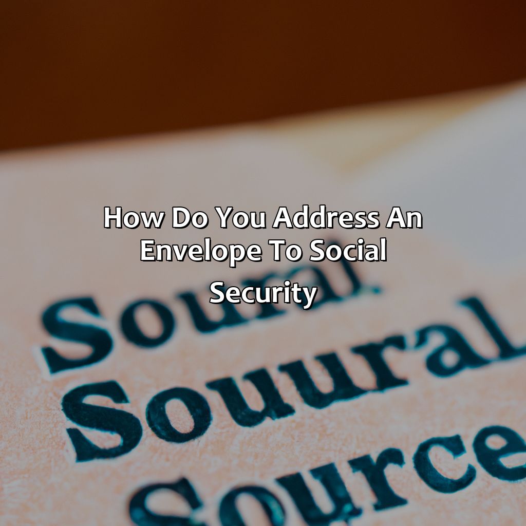 How Do You Address An Envelope To Social Security? - Retire Gen Z