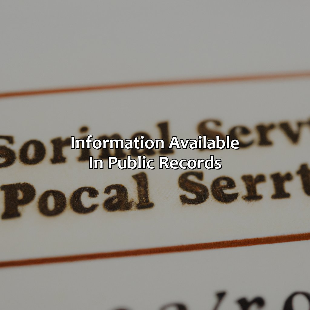 Information Available in Public Records-how do you find someone