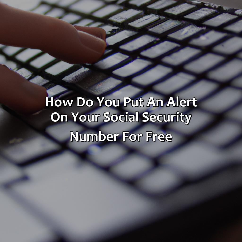 How Do You Put An Alert On Your Social Security Number For Free?