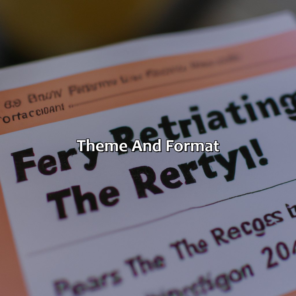 Theme and Format-how do you write a retirement party invitation?, 