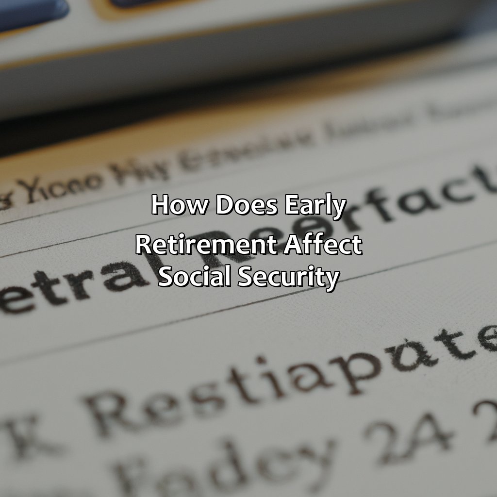 How Does Early Retirement Affect Social Security?