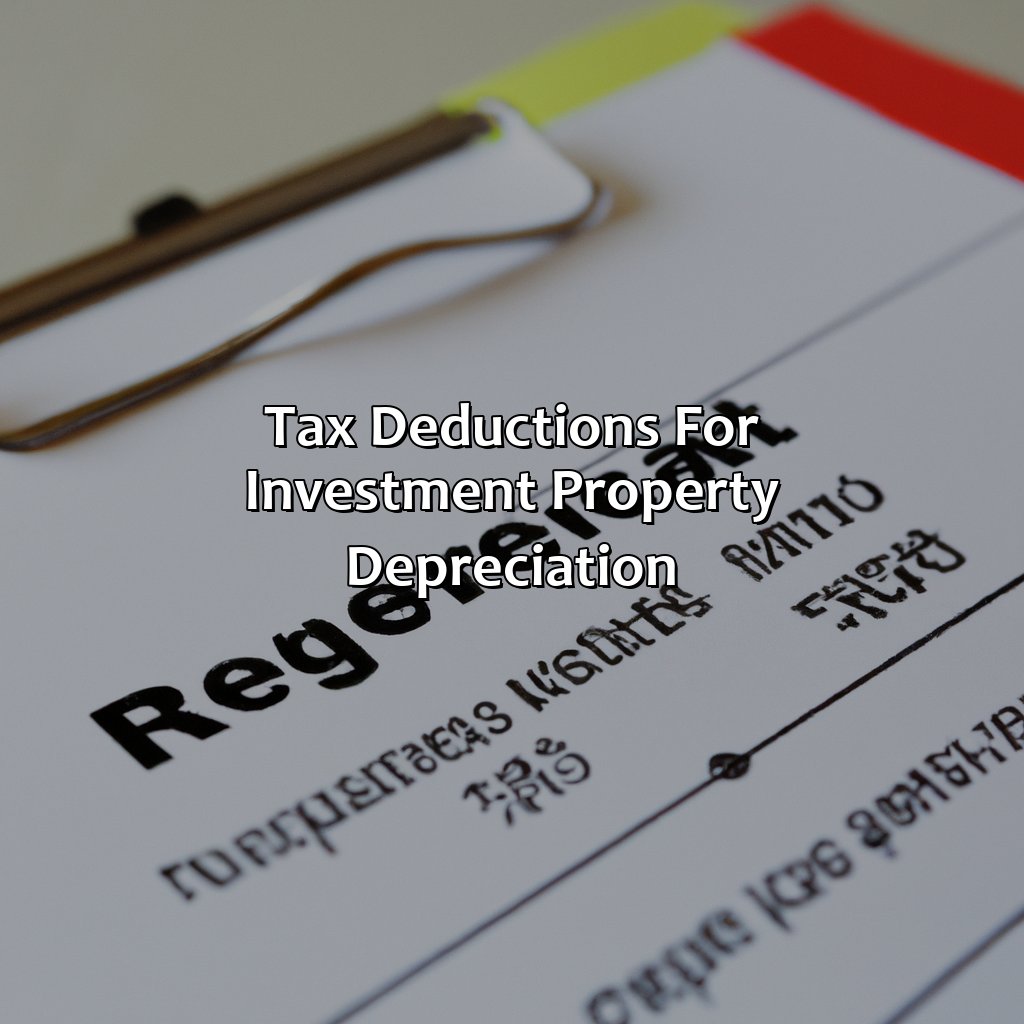 Tax deductions for investment property depreciation-how does investment property depreciation work?, 