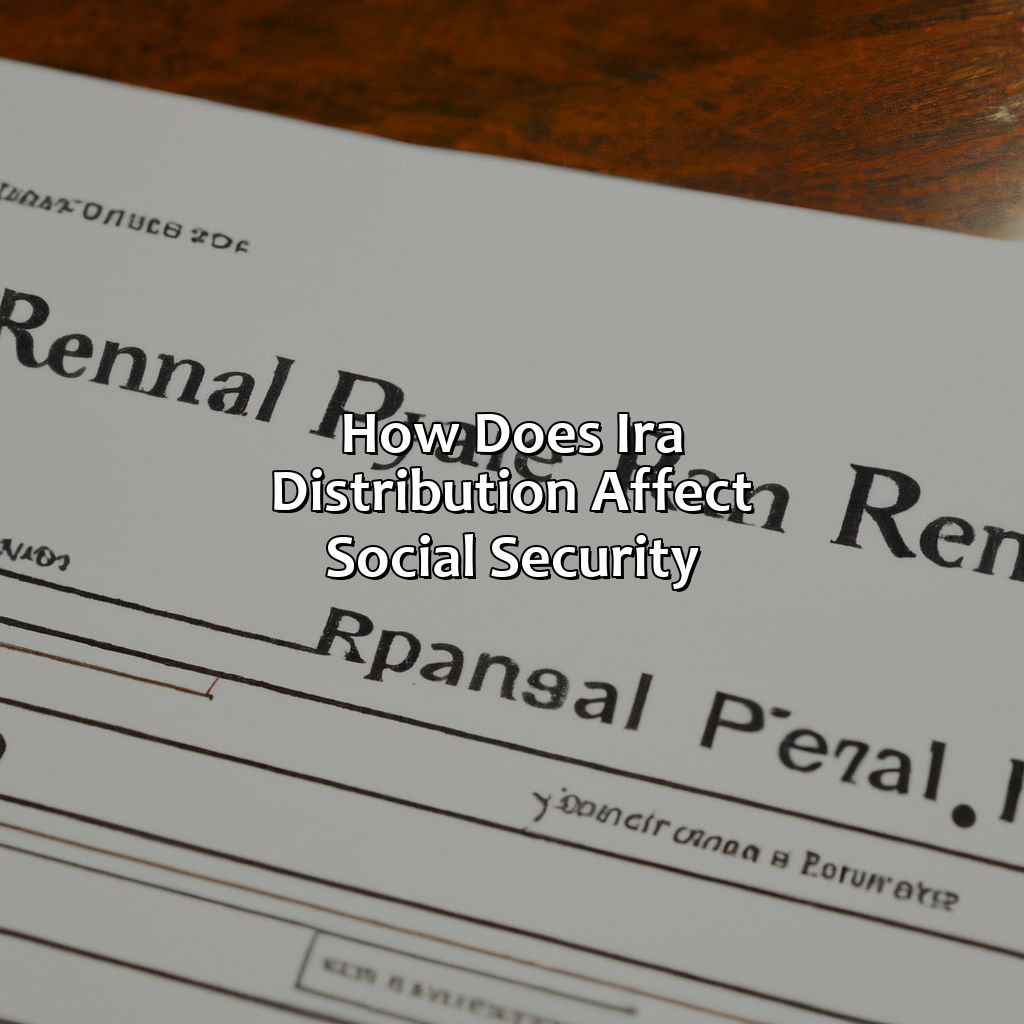 How Does Ira Distribution Affect Social Security?