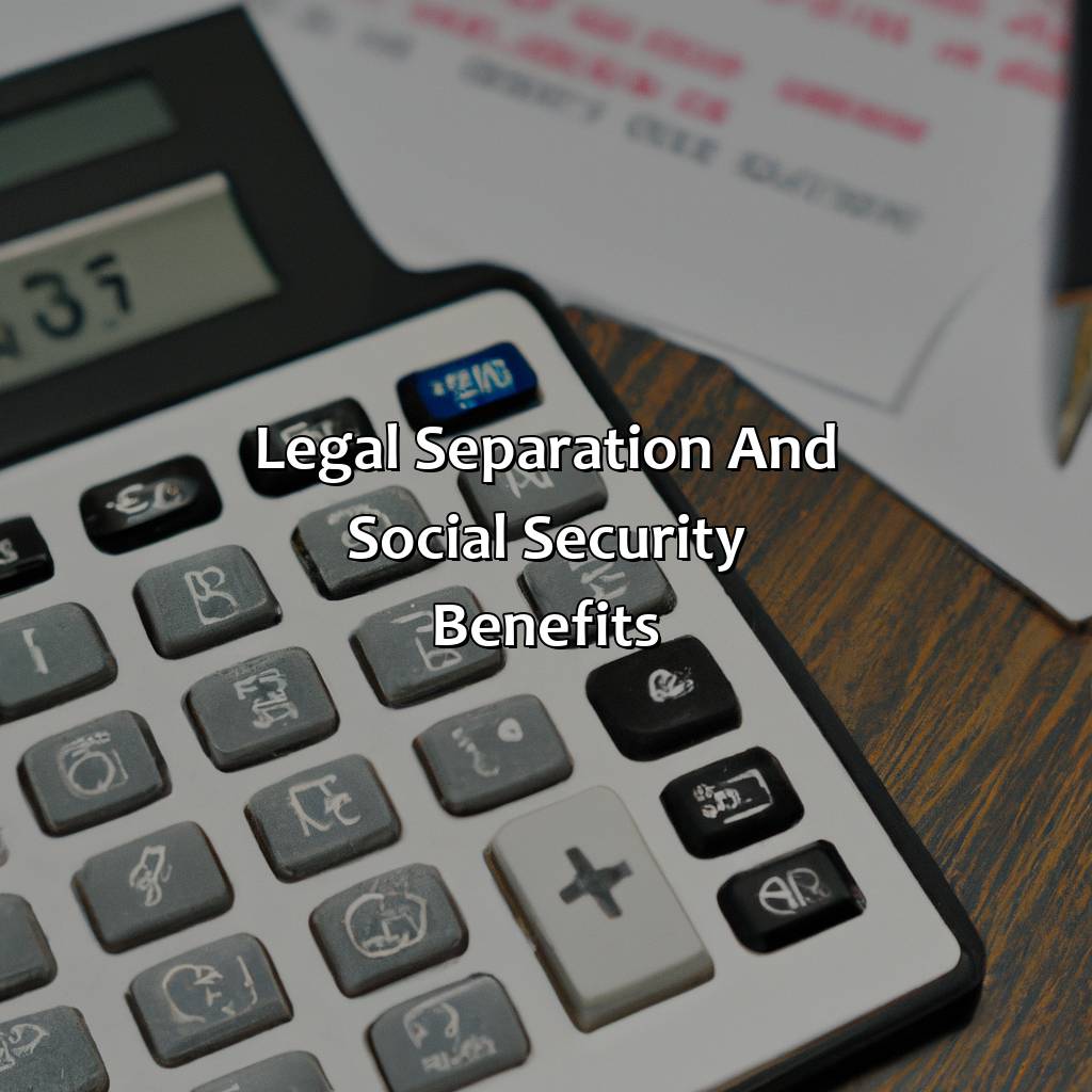 Legal Separation and Social Security Benefits-how does legal separation affect social security benefits?, 