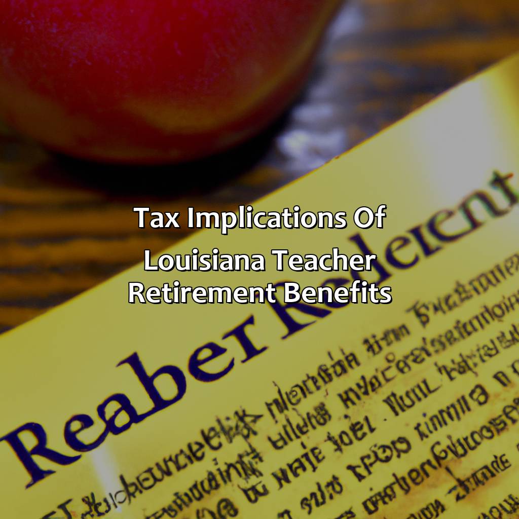 Tax Implications of Louisiana Teacher Retirement Benefits-how does louisiana teacher retirement work?, 