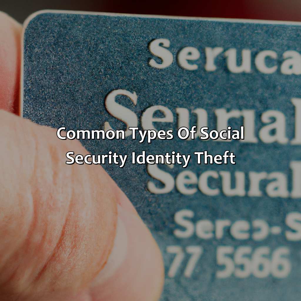 Common Types of Social Security Identity Theft-how does social security identity theft?, 