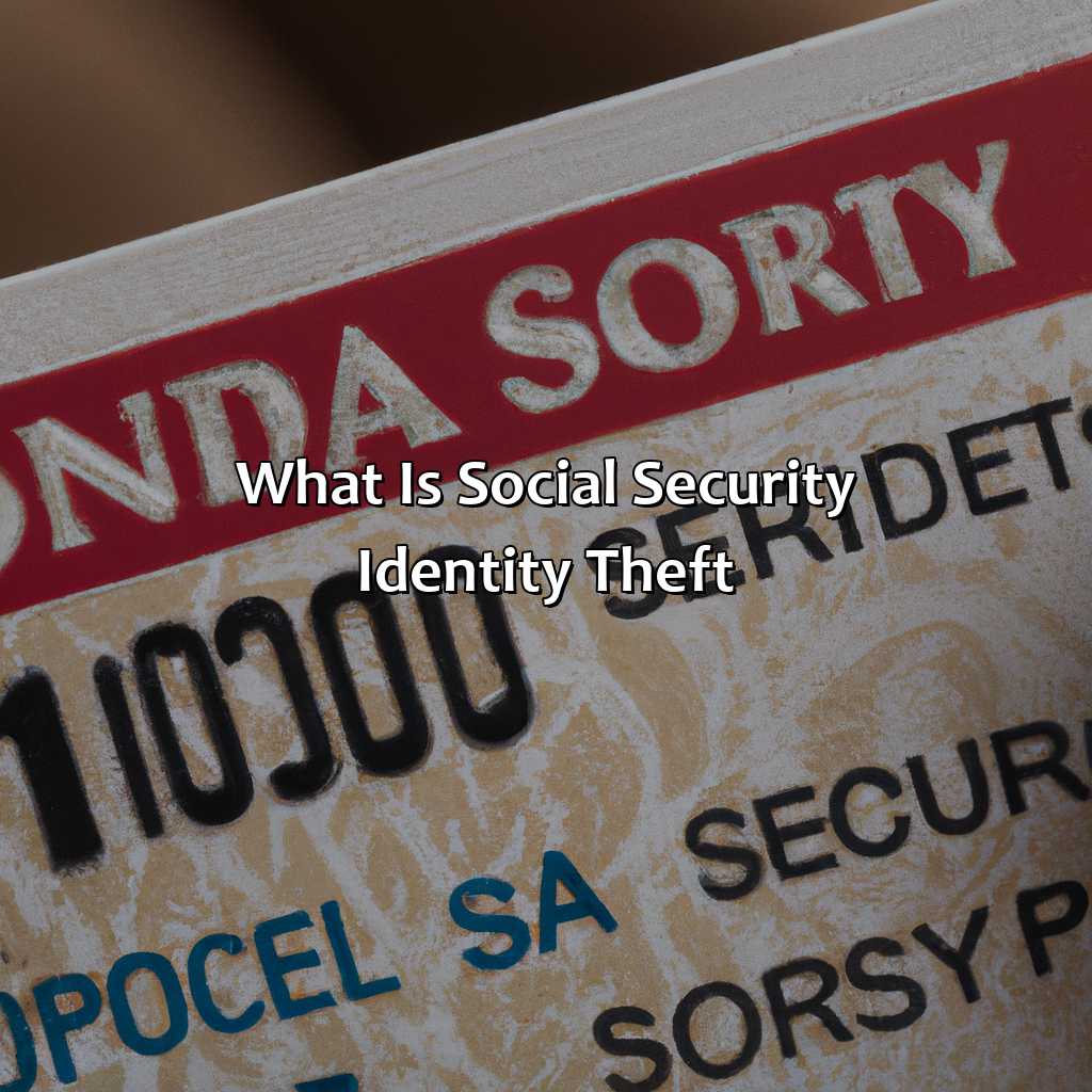 What is Social Security Identity Theft?-how does social security identity theft?, 