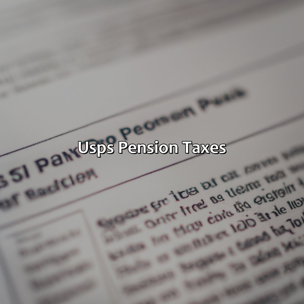 USPS Pension Taxes-how does usps pension work?, 