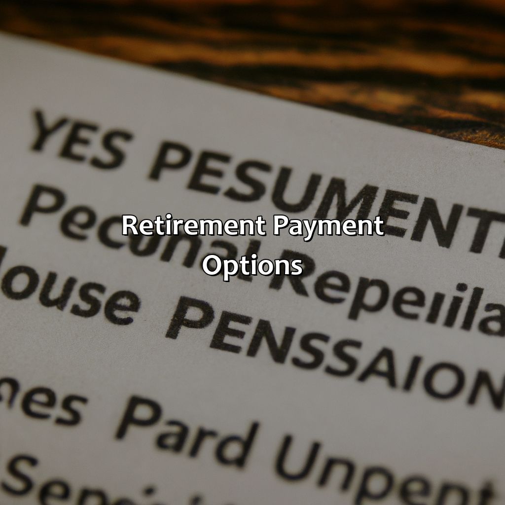 Retirement Payment Options-how does usps retirement work?, 