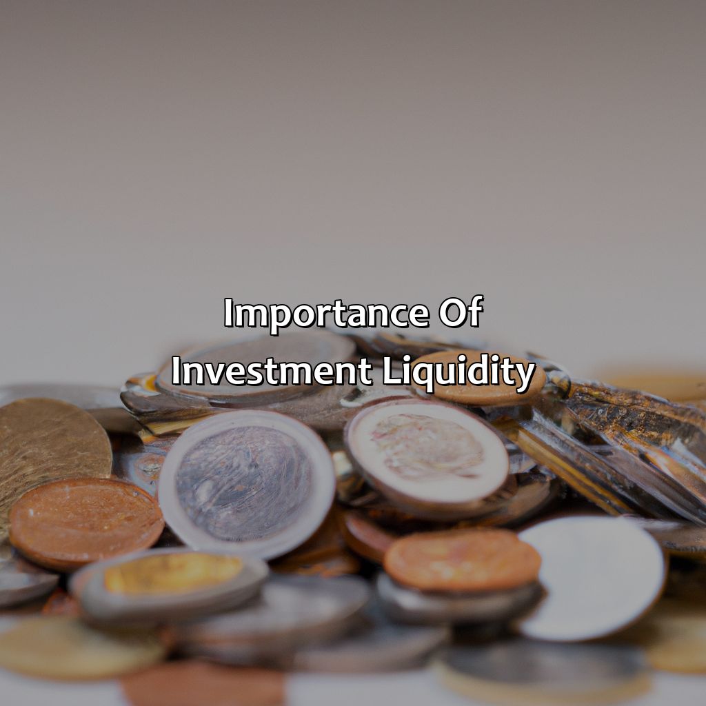 Importance of Investment Liquidity-how easily an investment can be exchanged for cash is known as?, 