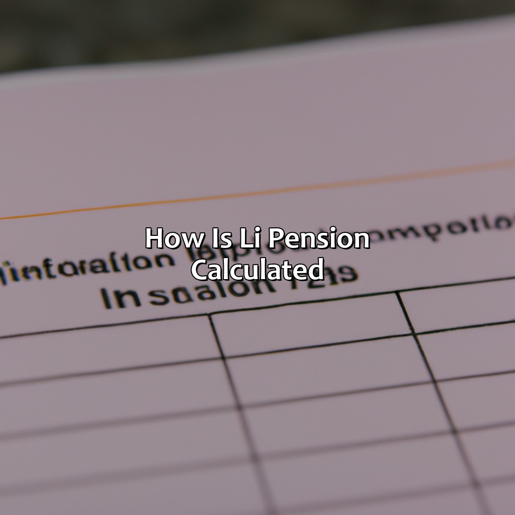 How Is L&I Pension Calculated?