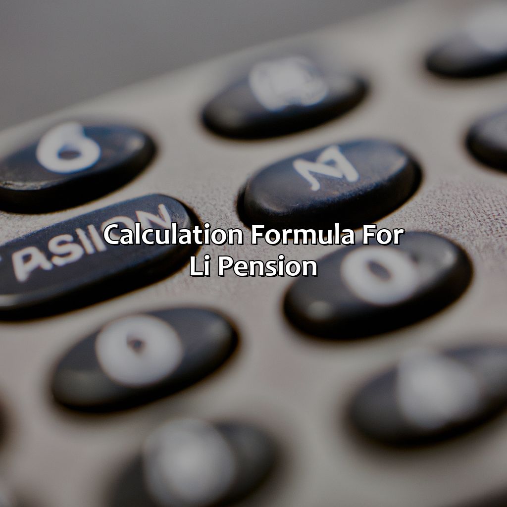 Calculation Formula for L&I Pension-how is l&i pension calculated?, 