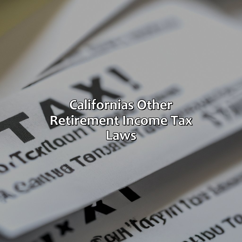 How Is Retirement Income Taxed In California