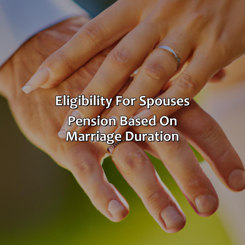 Eligibility for spouse