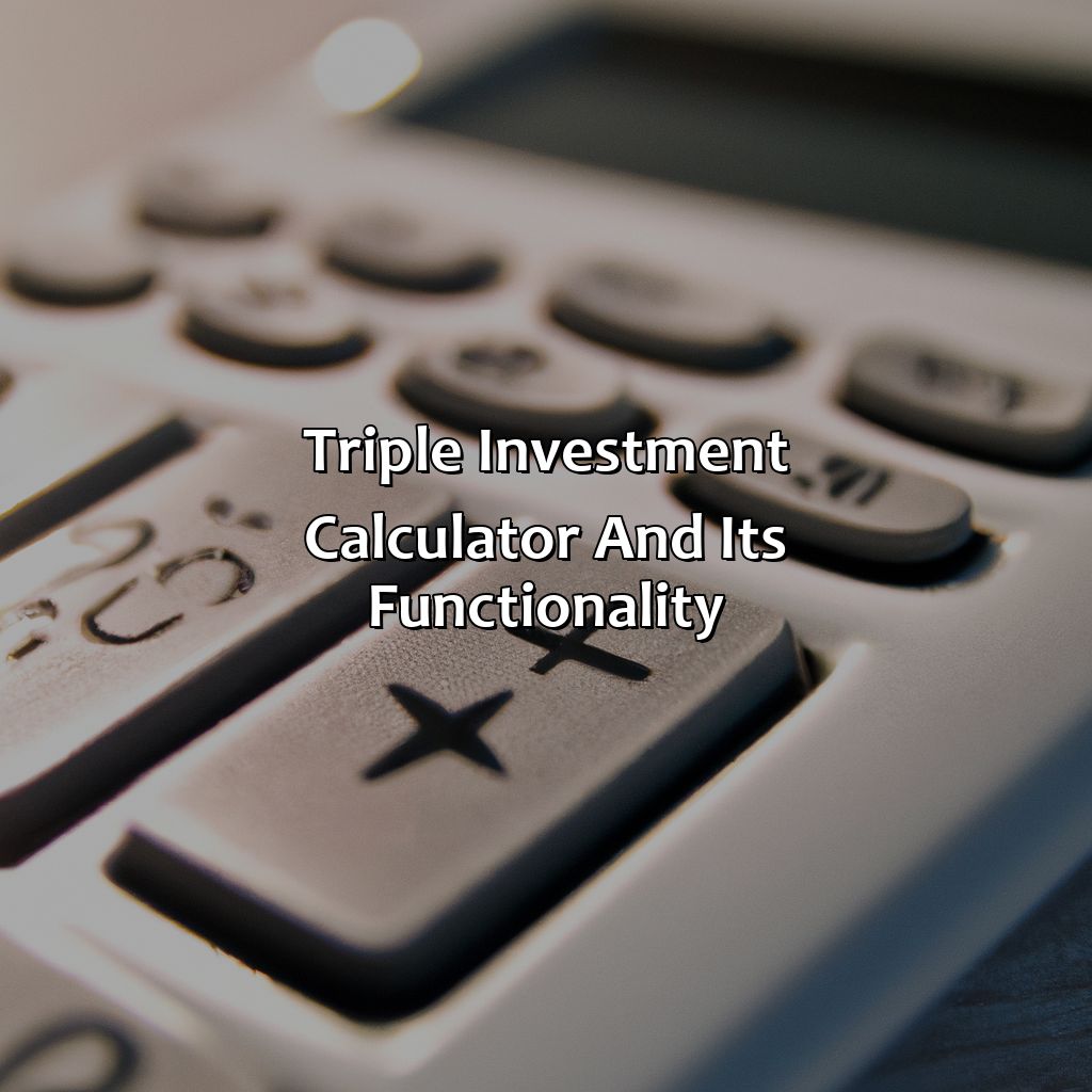 Triple Investment Calculator and its Functionality-how long will it take an investment to triple calculator?, 