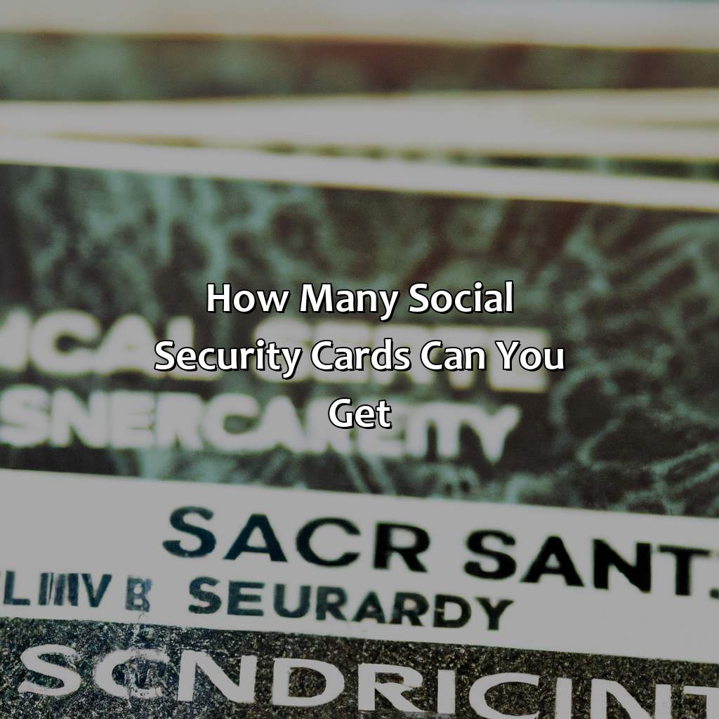 How Many Social Security Cards Can You Get