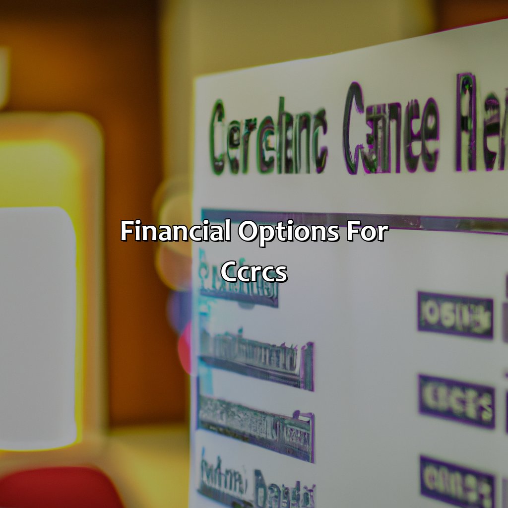 Financial Options for CCRCs-how much do continuing care retirement communities cost?, 