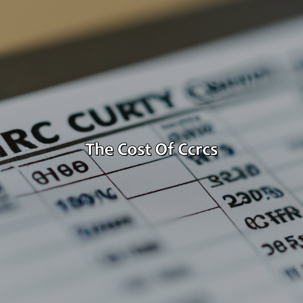 The Cost of CCRCs-how much do continuing care retirement communities cost?, 