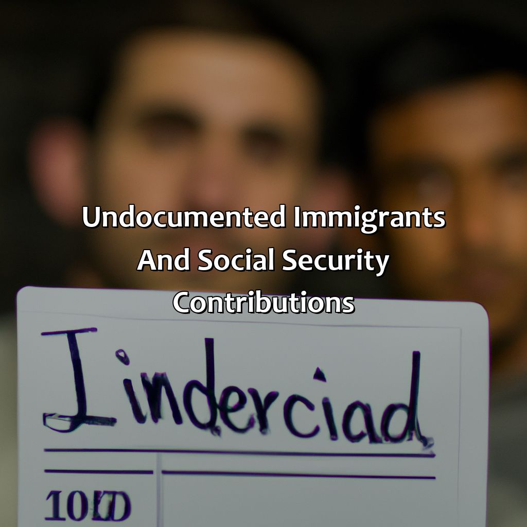 Undocumented Immigrants and Social Security Contributions-how much do illegals contribute to social security?, 