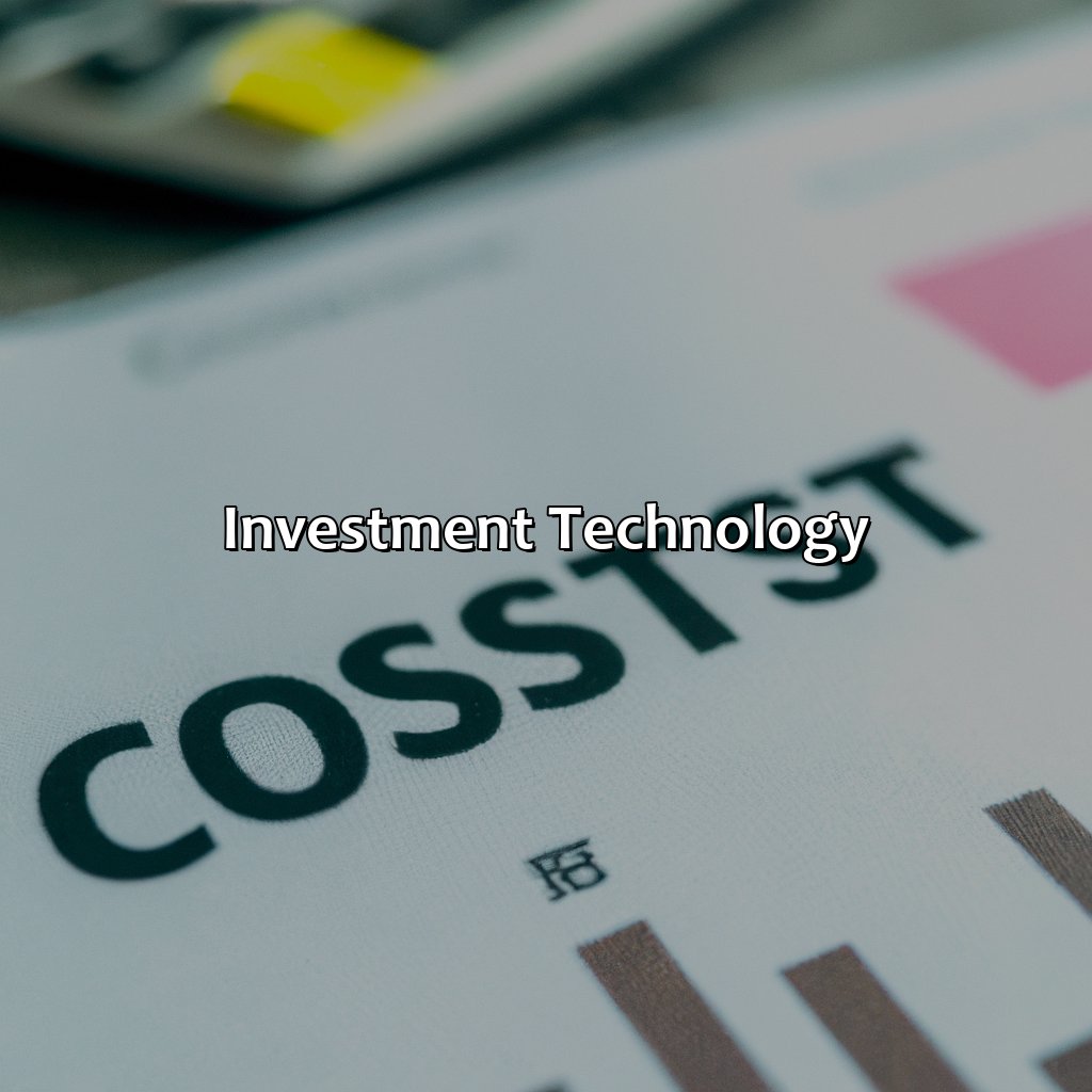 Investment Technology-how much does it cost to start an investment firm?, 