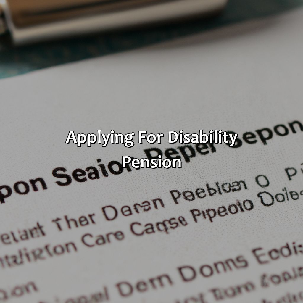 Applying for Disability Pension-how much for disability pension?, 