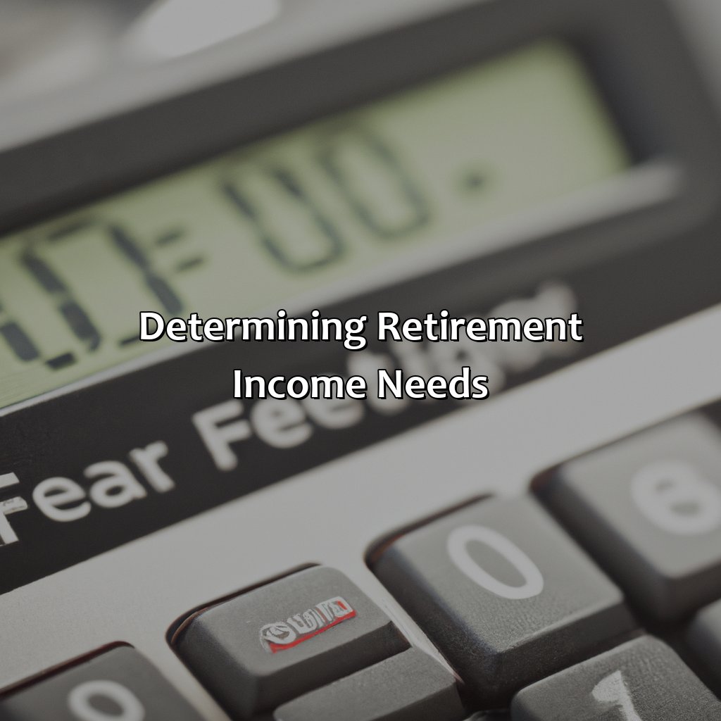 Determining retirement income needs-how much income for retirement?, 