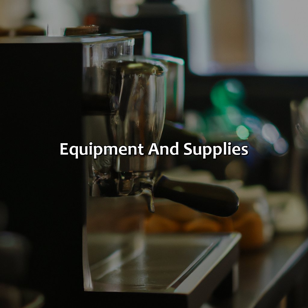 Equipment and Supplies-how much investment for a coffee shop?, 