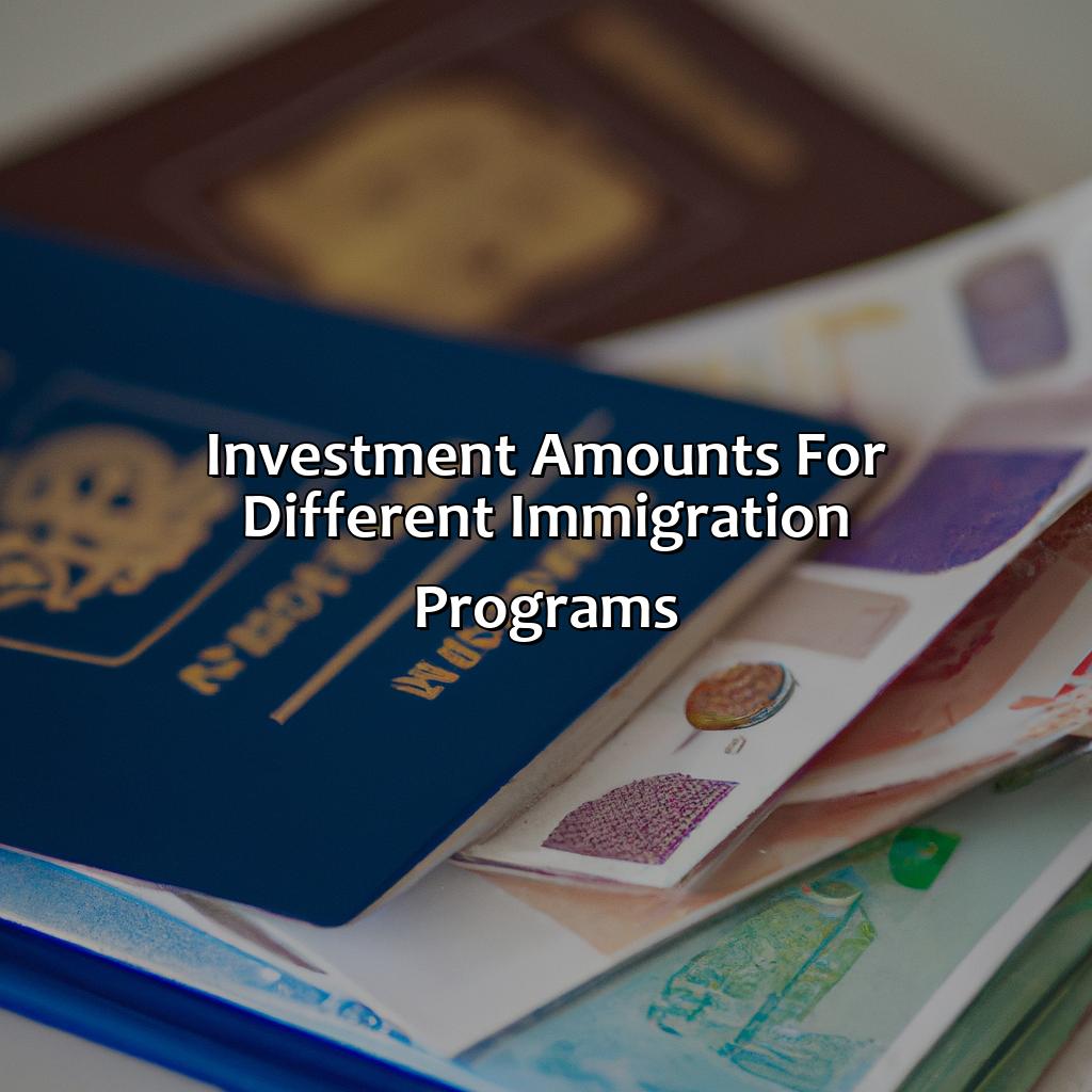 Investment amounts for different immigration programs-how much investment required for usa immigration?, 