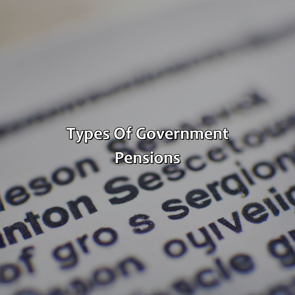 Types of government pensions-how much is a government pension?, 