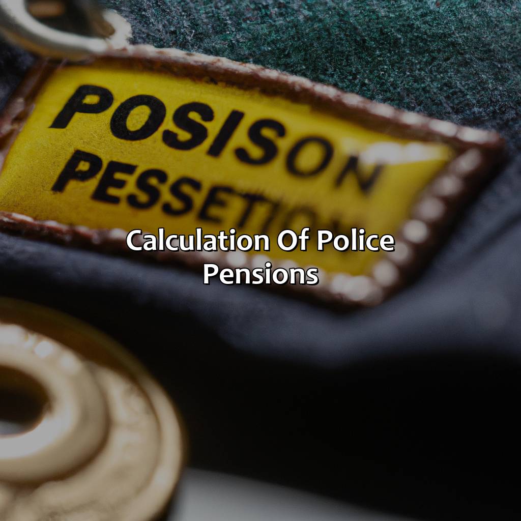 Calculation of Police Pensions-how much is a police pension?, 