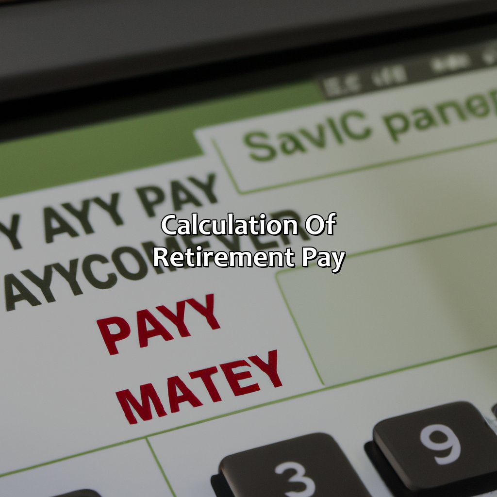 Calculation of retirement pay-how much is military retirement?, 