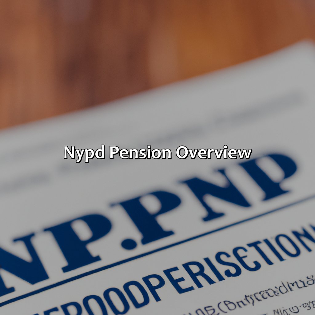 NYPD Pension Overview-how much is nypd pension?, 