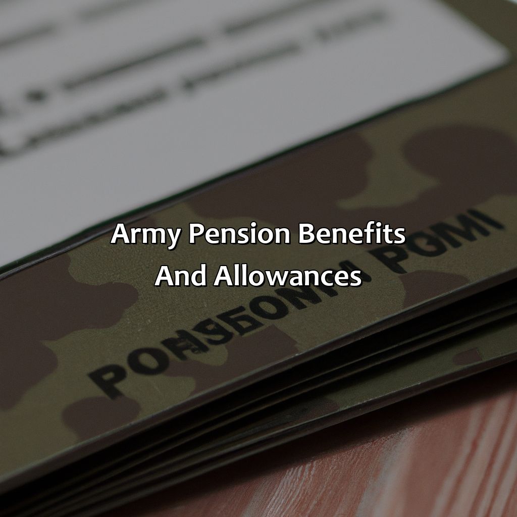 Army Pension Benefits and Allowances-how much is the army pension?, 