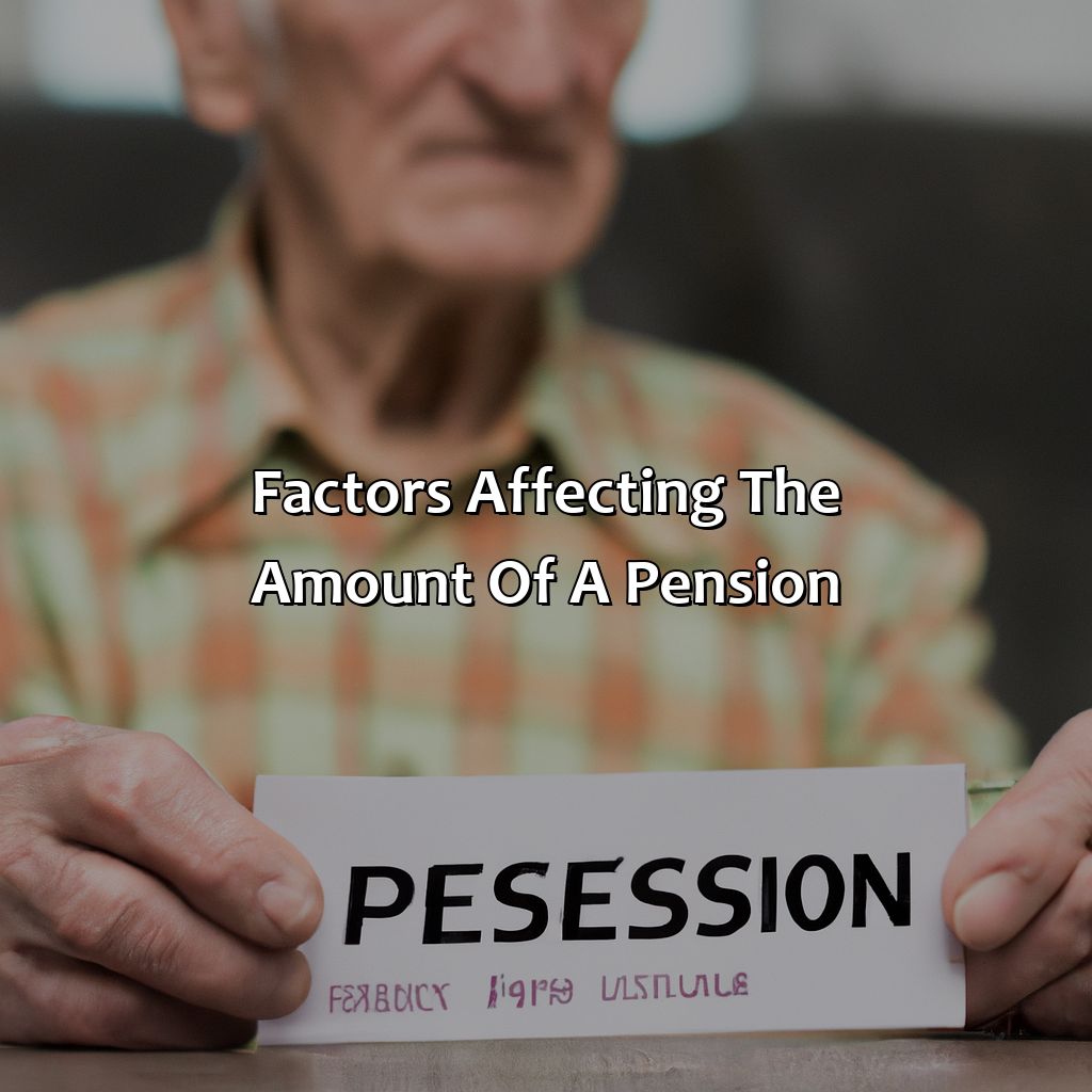 Factors affecting the amount of a pension-how much is the average pension in the us?, 